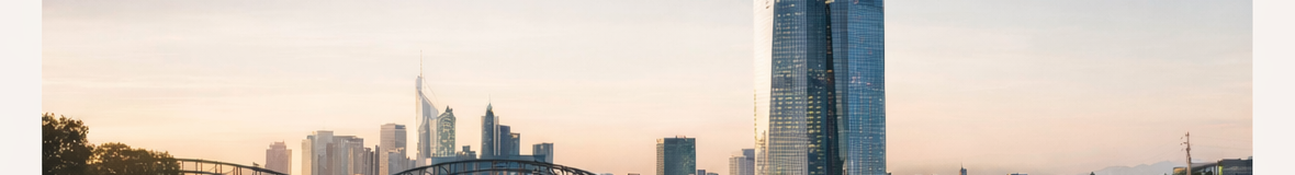 Frankfurt skyline with bridge